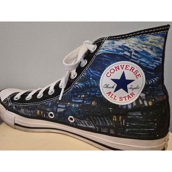 Converse Chuck Taylor Starry Night High Top Men\'s 8.5 Womens 10.5 Art Unisex